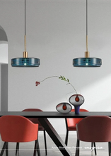 Load image into Gallery viewer, Azura Blue Glass Pendant