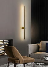 Load image into Gallery viewer, INSPIRA LIFESTYLES - Minimalist Wall Light, indirect wall lighting, adjustable LED wall light, staircase wall lighting, entry foyer lighting, bedroom wall light, living room wall lighting, architectural wall light, minimalist interior lighting