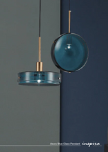 Load image into Gallery viewer, Azura Blue Glass Pendant