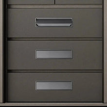 Load image into Gallery viewer, INSPIRA LIFESTYLES | Aero Flush Pull Handles, flush-mounted pull handles, minimalist cabinet hardware, zinc alloy drawer pulls, push-flap mechanism, contemporary kitchen handles, hidden installation hardware, modern wardrobe pulls, space-saving cabinet handles, sleek bathroom hardware, matte black, brushed gold, grey finishes, seamless design, durable drawer pulls, modern interior design, streamlined aesthetics, embedded cabinet pulls, touch-to-open handles