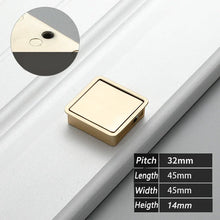 Load image into Gallery viewer, INSPIRA LIFESTYLES | Aero Flush Pull Handles, flush-mounted pull handles, minimalist cabinet hardware, zinc alloy drawer pulls, push-flap mechanism, contemporary kitchen handles, hidden installation hardware, modern wardrobe pulls, space-saving cabinet handles, sleek bathroom hardware, matte black, brushed gold, grey finishes, seamless design, durable drawer pulls, modern interior design, streamlined aesthetics, embedded cabinet pulls, touch-to-open handles