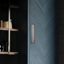 Load image into Gallery viewer, INSPIRA LIFESTYLES | Aero Flush Pull Handles, flush-mounted pull handles, minimalist cabinet hardware, zinc alloy drawer pulls, push-flap mechanism, contemporary kitchen handles, hidden installation hardware, modern wardrobe pulls, space-saving cabinet handles, sleek bathroom hardware, matte black, brushed gold, grey finishes, seamless design, durable drawer pulls, modern interior design, streamlined aesthetics, embedded cabinet pulls, touch-to-open handles