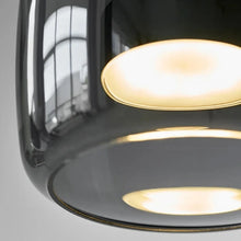 Load image into Gallery viewer, Altura Glass Pendant | INSPIRA LIFESTYLES - amber glass pendant light, smoked glass lighting, modern pendant light, farmhouse pendant light, industrial lighting, kitchen island lighting, bedside pendant light, dining room pendant, minimalist lighting, cluster pendant lights, glass hanging light, residential lighting, hospitality lighting, transitional lighting, contemporary glass pendant, modern light fixtures, modern lighting