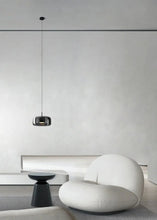 Load image into Gallery viewer, Altura Glass Pendant | INSPIRA LIFESTYLES - amber glass pendant light, smoked glass lighting, modern pendant light, farmhouse pendant light, industrial lighting, kitchen island lighting, bedside pendant light, dining room pendant, minimalist lighting, cluster pendant lights, glass hanging light, residential lighting, hospitality lighting, transitional lighting, contemporary glass pendant, modern light fixtures, modern lighting