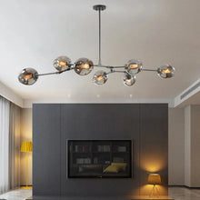Load image into Gallery viewer, INSPIRA LIFESTYLES - Arbre Glass Chandelier, Sculptural Light, Kitchen Light, Dining Room Light, Bedroom Light, Living Room Light, Hotel Light, Restaurant Light, Hotel Light, Casino Light, Sputnik Chandelier, Modern Chandelier, Metal Chandelier, Minimalist Pendant, Glass Globe Chandelier, Designer Chandelier, Designer Light, LED Chandelier, Sculptural Chandelier, Abstract Art Light, Abstract Branch Chandelier, Modern Branch Chandelier, Bubble Chandelier, Glass Ball Chandelier, Accent Lighting