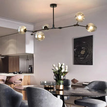 Load image into Gallery viewer, INSPIRA LIFESTYLES - Arbre Glass Chandelier, Sculptural Light, Kitchen Light, Dining Room Light, Bedroom Light, Living Room Light, Hotel Light, Restaurant Light, Hotel Light, Casino Light, Sputnik Chandelier, Modern Chandelier, Metal Chandelier, Minimalist Pendant, Glass Globe Chandelier, Designer Chandelier, Designer Light, LED Chandelier, Sculptural Chandelier, Abstract Art Light, Abstract Branch Chandelier, Modern Branch Chandelier, Bubble Chandelier, Glass Ball Chandelier, Accent Lighting
