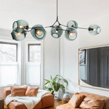 Load image into Gallery viewer, INSPIRA LIFESTYLES - Arbre Glass Chandelier, Sculptural Light, Kitchen Light, Dining Room Light, Bedroom Light, Living Room Light, Hotel Light, Restaurant Light, Hotel Light, Casino Light, Sputnik Chandelier, Modern Chandelier, Metal Chandelier, Minimalist Pendant, Glass Globe Chandelier, Designer Chandelier, Designer Light, LED Chandelier, Sculptural Chandelier, Abstract Art Light, Abstract Branch Chandelier, Modern Branch Chandelier, Bubble Chandelier, Glass Ball Chandelier, Accent Lighting