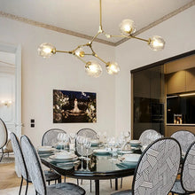 Load image into Gallery viewer, INSPIRA LIFESTYLES - Arbre Glass Chandelier, Sculptural Light, Kitchen Light, Dining Room Light, Bedroom Light, Living Room Light, Hotel Light, Restaurant Light, Hotel Light, Casino Light, Sputnik Chandelier, Modern Chandelier, Metal Chandelier, Minimalist Pendant, Glass Globe Chandelier, Designer Chandelier, Designer Light, LED Chandelier, Sculptural Chandelier, Abstract Art Light, Abstract Branch Chandelier, Modern Branch Chandelier, Bubble Chandelier, Glass Ball Chandelier, Accent Lighting