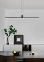 Load image into Gallery viewer, INSPIRA LIFESTYLES - Arlo Linear Pendant, Sleek Modern Chandelier, Reception Counter Light, Meeting Room Light, Office Lighting, Modern Pendant Light, Minimalist Design Light Fixture, Minimalist Strip Light, Modern LED Light, Kitchen Island Light, Dining Room Light, Dining Table Light, Sleek LED Light, Contemporary Home Lighting, Luxury Home Light, Modern Home Design Light, Contemporary Light Fixture, Conference Room Lighting, Black Timber Light, Black Suspended Pendant Light, Modern Chandelier, Linear LED