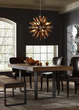 Load image into Gallery viewer, Inspira Lifestyles | Array Wooden Chandelier – Globe-shaped pendant light made from solid wood rods in Natural Ash or Dark Walnut, inspired by Japanese and vintage design, suitable for modern and classic interiors