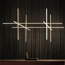 Load image into Gallery viewer, INSPIRA LIFESTYLES | Astralis Geometric Chandelier, UNIQUE LIGHT, SCULPTURAL LIGHT, RESTAURANT LIGHT, PENDANT LIGHT, MODERN PENDANT