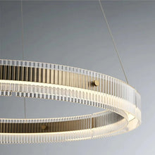 Load image into Gallery viewer, INSPIRA LIFESTYLES - Bella Glass Ring Pendant, RESTAURANT LIGHT, PENDANT LIGHT, MODERN PENDANT LIGHT, MODERN LIGHT, MINIMALIST LIGHT, MINIMAL LIGHT FIXTURE, MEETING ROOM LIGHT, LED LIGHTING, LIGHT FIXTURE, KITCHEN ISLAND LIGHT, HOTEL LIGHT, GLASS RING CHANDELIER, GLASS LIGHT FIXTURE, GLASS CHANDELIER, FEATURE LIGHT, DINING TABLE LIGHT, BOARDROOM LIGHT, MODERN LIGHTING FIXTURE, MODERN LIGHT FIXTURE, MODERN CHANDELIERS, MODERN LIGHTING FIXTURES, LUXURY GLASS CHANDELIER