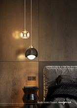 Load image into Gallery viewer, INSPIRA LIFESTYLES - Borello Modern Pendant, Luxury Crystal LED Chandelier, Double Head Chandelier, Long Line Hanging Lamp, Home Decor Lighting, Restaurant Chandelier, Bar Pendant Lights, Bedroom Pendant Lamp, Crystal Pendant Light, LED Hanging Lamp, Modern Chandelier, Elegant Crystal Lighting, Decorative Chandelier, Energy-Efficient LED Chandelier, Luxury Pendant Lamp, High-Quality Chandelier, Sophisticated Lighting Fixture