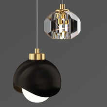Load image into Gallery viewer, INSPIRA LIFESTYLES - Borello Modern Pendant, Luxury Crystal LED Chandelier, Double Head Chandelier, Long Line Hanging Lamp, Home Decor Lighting, Restaurant Chandelier, Bar Pendant Lights, Bedroom Pendant Lamp, Crystal Pendant Light, LED Hanging Lamp, Modern Chandelier, Elegant Crystal Lighting, Decorative Chandelier, Energy-Efficient LED Chandelier, Luxury Pendant Lamp, High-Quality Chandelier, Sophisticated Lighting Fixture