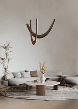 Load image into Gallery viewer, INSPIRA LIFESTYLES | BOSQUE WOOD CHANDELIER - WOODEN LIGHT FIXTURE, WOODEN CHANDELIER, WOOD PENDANT LIGHT, UNIQUE LIGHT, STAIR LIGHT, SCULPTURAL LIGHT, RESTAURANT LIGHT, MODERN WOOD CHANDELIER, MODERN PENDANT LIGHT, Luxury Pendant Light, LUXURY CHANDELIER, LIVING ROOM LIGHT, Living Room Chandelier, Kitchen Light, HOTEL LIGHT, HANGING WOOD LIGHT, FEATURE LIGHT, Dining Room LED Light, Dining Room Chandelier, DINING LIGHT, Contemporary LED Light, Contemporary Chandelier, ART CHANDELIER, ACCENT LIGHT