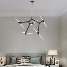 Load image into Gallery viewer, INSPIRA LIFESTYLES - Branch Modern Chandelier, Modern Chandelier, Sculptural Light, Modern Pendant Light, Metal Chandelier, Designer Pendant Light, Kitchen Light, Dining Table Light, Luxury Chandelier, Bedroom Light, Living Room Light, Chandelier, Pendant Light, Branch Light, Tree Light, Sputnik Light, Nordic Light, Minimalist Chandelier, Accent Light, Glass Chandelier, Contemporary LED Fixture, Abstract Light, Hotel Lighting, Restaurant Lighting, Spa Lighting, Salon Lighting, Casino Chandelier