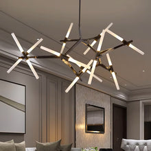 Load image into Gallery viewer, INSPIRA LIFESTYLES - Branch Modern Chandelier, Modern Chandelier, Sculptural Light, Modern Pendant Light, Metal Chandelier, Designer Pendant Light, Kitchen Light, Dining Table Light, Luxury Chandelier, Bedroom Light, Living Room Light, Chandelier, Pendant Light, Branch Light, Tree Light, Sputnik Light, Nordic Light, Minimalist Chandelier, Accent Light, Glass Chandelier, Contemporary LED Fixture, Abstract Light, Hotel Lighting, Restaurant Lighting, Spa Lighting, Salon Lighting, Casino Chandelier