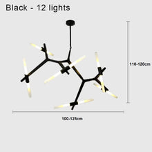 Load image into Gallery viewer, INSPIRA LIFESTYLES - Branch Modern Chandelier, Modern Chandelier, Sculptural Light, Modern Pendant Light, Metal Chandelier, Designer Pendant Light, Kitchen Light, Dining Table Light, Luxury Chandelier, Bedroom Light, Living Room Light, Chandelier, Pendant Light, Branch Light, Tree Light, Sputnik Light, Nordic Light, Minimalist Chandelier, Accent Light, Glass Chandelier, Contemporary LED Fixture, Abstract Light, Hotel Lighting, Restaurant Lighting, Spa Lighting, Salon Lighting, Casino Chandelier