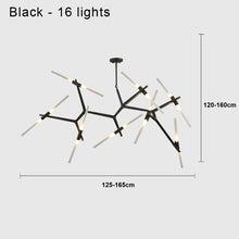 Load image into Gallery viewer, INSPIRA LIFESTYLES - Branch Modern Chandelier, Modern Chandelier, Sculptural Light, Modern Pendant Light, Metal Chandelier, Designer Pendant Light, Kitchen Light, Dining Table Light, Luxury Chandelier, Bedroom Light, Living Room Light, Chandelier, Pendant Light, Branch Light, Tree Light, Sputnik Light, Nordic Light, Minimalist Chandelier, Accent Light, Glass Chandelier, Contemporary LED Fixture, Abstract Light, Hotel Lighting, Restaurant Lighting, Spa Lighting, Salon Lighting, Casino Chandelier