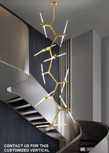 Load image into Gallery viewer, INSPIRA LIFESTYLES - Branch Modern Chandelier, Modern Chandelier, Sculptural Light, Modern Pendant Light, Metal Chandelier, Designer Pendant Light, Kitchen Light, Dining Table Light, Luxury Chandelier, Bedroom Light, Living Room Light, Chandelier, Pendant Light, Branch Light, Tree Light, Sputnik Light, Nordic Light, Minimalist Chandelier, Accent Light, Glass Chandelier, Contemporary LED Fixture, Abstract Light, Hotel Lighting, Restaurant Lighting, Spa Lighting, Salon Lighting, Casino Chandelier