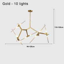 Load image into Gallery viewer, INSPIRA LIFESTYLES - Branch Modern Chandelier, Modern Chandelier, Sculptural Light, Modern Pendant Light, Metal Chandelier, Designer Pendant Light, Kitchen Light, Dining Table Light, Luxury Chandelier, Bedroom Light, Living Room Light, Chandelier, Pendant Light, Branch Light, Tree Light, Sputnik Light, Nordic Light, Minimalist Chandelier, Accent Light, Glass Chandelier, Contemporary LED Fixture, Abstract Light, Hotel Lighting, Restaurant Lighting, Spa Lighting, Salon Lighting, Casino Chandelier