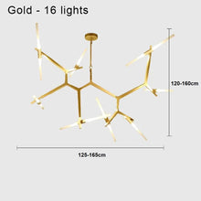 Load image into Gallery viewer, INSPIRA LIFESTYLES - Branch Modern Chandelier, Modern Chandelier, Sculptural Light, Modern Pendant Light, Metal Chandelier, Designer Pendant Light, Kitchen Light, Dining Table Light, Luxury Chandelier, Bedroom Light, Living Room Light, Chandelier, Pendant Light, Branch Light, Tree Light, Sputnik Light, Nordic Light, Minimalist Chandelier, Accent Light, Glass Chandelier, Contemporary LED Fixture, Abstract Light, Hotel Lighting, Restaurant Lighting, Spa Lighting, Salon Lighting, Casino Chandelier
