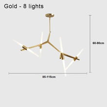 Load image into Gallery viewer, INSPIRA LIFESTYLES - Branch Modern Chandelier, Modern Chandelier, Sculptural Light, Modern Pendant Light, Metal Chandelier, Designer Pendant Light, Kitchen Light, Dining Table Light, Luxury Chandelier, Bedroom Light, Living Room Light, Chandelier, Pendant Light, Branch Light, Tree Light, Sputnik Light, Nordic Light, Minimalist Chandelier, Accent Light, Glass Chandelier, Contemporary LED Fixture, Abstract Light, Hotel Lighting, Restaurant Lighting, Spa Lighting, Salon Lighting, Casino Chandelier