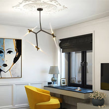 Load image into Gallery viewer, INSPIRA LIFESTYLES - Branch Modern Chandelier, Modern Chandelier, Sculptural Light, Modern Pendant Light, Metal Chandelier, Designer Pendant Light, Kitchen Light, Dining Table Light, Luxury Chandelier, Bedroom Light, Living Room Light, Chandelier, Pendant Light, Branch Light, Tree Light, Sputnik Light, Nordic Light, Minimalist Chandelier, Accent Light, Glass Chandelier, Contemporary LED Fixture, Abstract Light, Hotel Lighting, Restaurant Lighting, Spa Lighting, Salon Lighting, Casino Chandelier