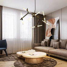 Load image into Gallery viewer, INSPIRA LIFESTYLES - Branch Modern Chandelier, Modern Chandelier, Sculptural Light, Modern Pendant Light, Metal Chandelier, Designer Pendant Light, Kitchen Light, Dining Table Light, Luxury Chandelier, Bedroom Light, Living Room Light, Chandelier, Pendant Light, Branch Light, Tree Light, Sputnik Light, Nordic Light, Minimalist Chandelier, Accent Light, Glass Chandelier, Contemporary LED Fixture, Abstract Light, Hotel Lighting, Restaurant Lighting, Spa Lighting, Salon Lighting, Casino Chandelier