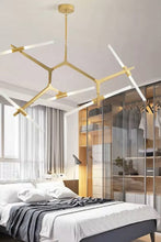 Load image into Gallery viewer, INSPIRA LIFESTYLES - Branch Modern Chandelier, Modern Chandelier, Sculptural Light, Modern Pendant Light, Metal Chandelier, Designer Pendant Light, Kitchen Light, Dining Table Light, Luxury Chandelier, Bedroom Light, Living Room Light, Chandelier, Pendant Light, Branch Light, Tree Light, Sputnik Light, Nordic Light, Minimalist Chandelier, Accent Light, Glass Chandelier, Contemporary LED Fixture, Abstract Light, Hotel Lighting, Restaurant Lighting, Spa Lighting, Salon Lighting, Casino Chandelier