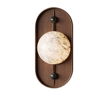 Load image into Gallery viewer, INSPIRA LIFESTYLES | Cachu Wall Sconce - WOOD WALL SCONCE, WOOD WALL LIGHT, WALL LAMPS & SCONCES, WALL LAMP, Vintage Wall Sconce, VINTAGE WALL LIGHT, Stylish Wall Sconce, RETRO WALL SCONCE, Natural Marble Wall Lamp, Modern LED Wall Lamp, Modern Bedside Sconce, MARBLE WALL SCONCE, Luxury Wall Sconce, Living Room Wall Sconce, LED Wall Light, Elegant Wall Sconce, Designer Wall Sconce, Decorative Wall Light, Decorative Wall Lamp, Contemporary LED Wall Light, Contemporary Bedside Lamp, Bedside Wall Lamp