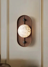 Load image into Gallery viewer, INSPIRA LIFESTYLES | Cachu Wall Sconce - WOOD WALL SCONCE, WOOD WALL LIGHT, WALL LAMPS & SCONCES, WALL LAMP, Vintage Wall Sconce, VINTAGE WALL LIGHT, Stylish Wall Sconce, RETRO WALL SCONCE, Natural Marble Wall Lamp, Modern LED Wall Lamp, Modern Bedside Sconce, MARBLE WALL SCONCE, Luxury Wall Sconce, Living Room Wall Sconce, LED Wall Light, Elegant Wall Sconce, Designer Wall Sconce, Decorative Wall Light, Decorative Wall Lamp, Contemporary LED Wall Light, Contemporary Bedside Lamp, Bedside Wall Lamp