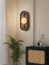 Load image into Gallery viewer, INSPIRA LIFESTYLES | Cachu Wall Sconce - WOOD WALL SCONCE, WOOD WALL LIGHT, WALL LAMPS & SCONCES, WALL LAMP, Vintage Wall Sconce, VINTAGE WALL LIGHT, Stylish Wall Sconce, RETRO WALL SCONCE, Natural Marble Wall Lamp, Modern LED Wall Lamp, Modern Bedside Sconce, MARBLE WALL SCONCE, Luxury Wall Sconce, Living Room Wall Sconce, LED Wall Light, Elegant Wall Sconce, Designer Wall Sconce, Decorative Wall Light, Decorative Wall Lamp, Contemporary LED Wall Light, Contemporary Bedside Lamp, Bedside Wall Lamp