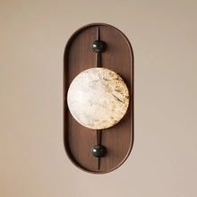 Load image into Gallery viewer, INSPIRA LIFESTYLES | Cachu Wall Sconce - WOOD WALL SCONCE, WOOD WALL LIGHT, WALL LAMPS & SCONCES, WALL LAMP, Vintage Wall Sconce, VINTAGE WALL LIGHT, Stylish Wall Sconce, RETRO WALL SCONCE, Natural Marble Wall Lamp, Modern LED Wall Lamp, Modern Bedside Sconce, MARBLE WALL SCONCE, Luxury Wall Sconce, Living Room Wall Sconce, LED Wall Light, Elegant Wall Sconce, Designer Wall Sconce, Decorative Wall Light, Decorative Wall Lamp, Contemporary LED Wall Light, Contemporary Bedside Lamp, Bedside Wall Lamp