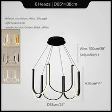 Load image into Gallery viewer, INSPIRA LIFESTYLES | Chymes Modern Chandelier - Trendy Chandelier, Sleek LED Chandelier, Nordic Home Chandelier, MODERN PENDANT LIGHT, Modern Pendant Chandelier, Modern LED Lighting, Modern LED Chandelier, Modern Home Chandelier, Modern Ceiling Pendant, Minimalist Pendant, Minimalist LED Pendant, MINIMALIST CHANDELIER, Living Room Chandelier,  Dining Room Chandelier, Designer Chandelier, Decorative Chandelier, Contemporary Pendant Light, Contemporary Chandelier, Bedroom Lighting, Dining Table Light