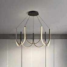 Load image into Gallery viewer, INSPIRA LIFESTYLES | Chymes Modern Chandelier - Trendy Chandelier, Sleek LED Chandelier, Nordic Home Chandelier, MODERN PENDANT LIGHT, Modern Pendant Chandelier, Modern LED Lighting, Modern LED Chandelier, Modern Home Chandelier, Modern Ceiling Pendant, Minimalist Pendant, Minimalist LED Pendant, MINIMALIST CHANDELIER, Living Room Chandelier,  Dining Room Chandelier, Designer Chandelier, Decorative Chandelier, Contemporary Pendant Light, Contemporary Chandelier, Bedroom Lighting, Dining Table Light