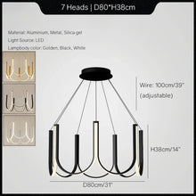 Load image into Gallery viewer, INSPIRA LIFESTYLES | Chymes Modern Chandelier - Trendy Chandelier, Sleek LED Chandelier, Nordic Home Chandelier, MODERN PENDANT LIGHT, Modern Pendant Chandelier, Modern LED Lighting, Modern LED Chandelier, Modern Home Chandelier, Modern Ceiling Pendant, Minimalist Pendant, Minimalist LED Pendant, MINIMALIST CHANDELIER, Living Room Chandelier,  Dining Room Chandelier, Designer Chandelier, Decorative Chandelier, Contemporary Pendant Light, Contemporary Chandelier, Bedroom Lighting, Dining Table Light