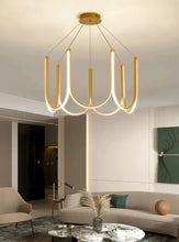 Load image into Gallery viewer, INSPIRA LIFESTYLES | Chymes Modern Chandelier - Trendy Chandelier, Sleek LED Chandelier, Nordic Home Chandelier, MODERN PENDANT LIGHT, Modern Pendant Chandelier, Modern LED Lighting, Modern LED Chandelier, Modern Home Chandelier, Modern Ceiling Pendant, Minimalist Pendant, Minimalist LED Pendant, MINIMALIST CHANDELIER, Living Room Chandelier,  Dining Room Chandelier, Designer Chandelier, Decorative Chandelier, Contemporary Pendant Light, Contemporary Chandelier, Bedroom Lighting, Dining Table Light