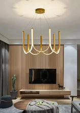 Load image into Gallery viewer, INSPIRA LIFESTYLES | Chymes Modern Chandelier - Trendy Chandelier, Sleek LED Chandelier, Nordic Home Chandelier, MODERN PENDANT LIGHT, Modern Pendant Chandelier, Modern LED Lighting, Modern LED Chandelier, Modern Home Chandelier, Modern Ceiling Pendant, Minimalist Pendant, Minimalist LED Pendant, MINIMALIST CHANDELIER, Living Room Chandelier,  Dining Room Chandelier, Designer Chandelier, Decorative Chandelier, Contemporary Pendant Light, Contemporary Chandelier, Bedroom Lighting, Dining Table Light