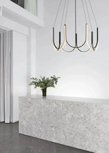 Load image into Gallery viewer, INSPIRA LIFESTYLES | Chymes Modern Chandelier - Trendy Chandelier, Sleek LED Chandelier, Nordic Home Chandelier, MODERN PENDANT LIGHT, Modern Pendant Chandelier, Modern LED Lighting, Modern LED Chandelier, Modern Home Chandelier, Modern Ceiling Pendant, Minimalist Pendant, Minimalist LED Pendant, MINIMALIST CHANDELIER, Living Room Chandelier,  Dining Room Chandelier, Designer Chandelier, Decorative Chandelier, Contemporary Pendant Light, Contemporary Chandelier, Bedroom Lighting, Dining Table Light