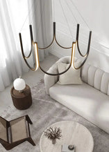 Load image into Gallery viewer, INSPIRA LIFESTYLES | Chymes Modern Chandelier - Trendy Chandelier, Sleek LED Chandelier, Nordic Home Chandelier, MODERN PENDANT LIGHT, Modern Pendant Chandelier, Modern LED Lighting, Modern LED Chandelier, Modern Home Chandelier, Modern Ceiling Pendant, Minimalist Pendant, Minimalist LED Pendant, MINIMALIST CHANDELIER, Living Room Chandelier,  Dining Room Chandelier, Designer Chandelier, Decorative Chandelier, Contemporary Pendant Light, Contemporary Chandelier, Bedroom Lighting, Dining Table Light