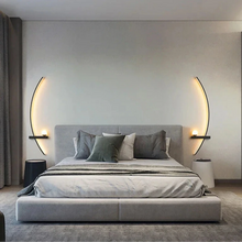 Load image into Gallery viewer, INSPIRA LIFESTYLES | Curva Wall Light, Unique Wall Light Fixture, Stylish Wall Sconce, Stylish Bedroom Wall Light, SCULPTURAL LIGHT, Restaurant Wall Light, Modern Wall Lighting Fixture, Modern Wall Lighting, Modern LED Wall Lamp, Minimalist Wall Sconce, Luxury Wall Lighting, Living Room Wall Sconce, Living Room Wall Light, LED Wall Light Fixtures, LED Wall Accent Light, Hotel Decor Wall Light, Decorative Wall Light, Contemporary Wall Light, Contemporary LED Wall Light, Art Wall Lighting, Bedside Light