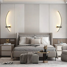 Load image into Gallery viewer, INSPIRA LIFESTYLES | Curva Wall Light, Unique Wall Light Fixture, Stylish Wall Sconce, Stylish Bedroom Wall Light, SCULPTURAL LIGHT, Restaurant Wall Light, Modern Wall Lighting Fixture, Modern Wall Lighting, Modern LED Wall Lamp, Minimalist Wall Sconce, Luxury Wall Lighting, Living Room Wall Sconce, Living Room Wall Light, LED Wall Light Fixtures, LED Wall Accent Light, Hotel Decor Wall Light, Decorative Wall Light, Contemporary Wall Light, Contemporary LED Wall Light, Art Wall Lighting, Bedside Light
