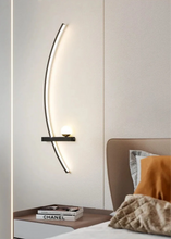 Load image into Gallery viewer, INSPIRA LIFESTYLES | Curva Wall Light, Unique Wall Light Fixture, Stylish Wall Sconce, Stylish Bedroom Wall Light, SCULPTURAL LIGHT, Restaurant Wall Light, Modern Wall Lighting Fixture, Modern Wall Lighting, Modern LED Wall Lamp, Minimalist Wall Sconce, Luxury Wall Lighting, Living Room Wall Sconce, Living Room Wall Light, LED Wall Light Fixtures, LED Wall Accent Light, Hotel Decor Wall Light, Decorative Wall Light, Contemporary Wall Light, Contemporary LED Wall Light, Art Wall Lighting, Bedside Light