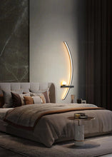 Load image into Gallery viewer, INSPIRA LIFESTYLES | Curva Wall Light, Unique Wall Light Fixture, Stylish Wall Sconce, Stylish Bedroom Wall Light, SCULPTURAL LIGHT, Restaurant Wall Light, Modern Wall Lighting Fixture, Modern Wall Lighting, Modern LED Wall Lamp, Minimalist Wall Sconce, Luxury Wall Lighting, Living Room Wall Sconce, Living Room Wall Light, LED Wall Light Fixtures, LED Wall Accent Light, Hotel Decor Wall Light, Decorative Wall Light, Contemporary Wall Light, Contemporary LED Wall Light, Art Wall Lighting, Bedside Light