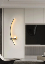 Load image into Gallery viewer, INSPIRA LIFESTYLES | Curva Wall Light, Unique Wall Light Fixture, Stylish Wall Sconce, Stylish Bedroom Wall Light, SCULPTURAL LIGHT, Restaurant Wall Light, Modern Wall Lighting Fixture, Modern Wall Lighting, Modern LED Wall Lamp, Minimalist Wall Sconce, Luxury Wall Lighting, Living Room Wall Sconce, Living Room Wall Light, LED Wall Light Fixtures, LED Wall Accent Light, Hotel Decor Wall Light, Decorative Wall Light, Contemporary Wall Light, Contemporary LED Wall Light, Art Wall Lighting, Bedside Light