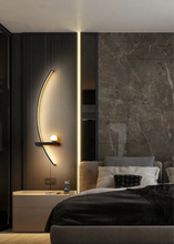 Load image into Gallery viewer, INSPIRA LIFESTYLES | Curva Wall Light, Unique Wall Light Fixture, Stylish Wall Sconce, Stylish Bedroom Wall Light, SCULPTURAL LIGHT, Restaurant Wall Light, Modern Wall Lighting Fixture, Modern Wall Lighting, Modern LED Wall Lamp, Minimalist Wall Sconce, Luxury Wall Lighting, Living Room Wall Sconce, Living Room Wall Light, LED Wall Light Fixtures, LED Wall Accent Light, Hotel Decor Wall Light, Decorative Wall Light, Contemporary Wall Light, Contemporary LED Wall Light, Art Wall Lighting, Bedside Light