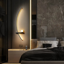 Load image into Gallery viewer, INSPIRA LIFESTYLES | Curva Wall Light, Unique Wall Light Fixture, Stylish Wall Sconce, Stylish Bedroom Wall Light, SCULPTURAL LIGHT, Restaurant Wall Light, Modern Wall Lighting Fixture, Modern Wall Lighting, Modern LED Wall Lamp, Minimalist Wall Sconce, Luxury Wall Lighting, Living Room Wall Sconce, Living Room Wall Light, LED Wall Light Fixtures, LED Wall Accent Light, Hotel Decor Wall Light, Decorative Wall Light, Contemporary Wall Light, Contemporary LED Wall Light, Art Wall Lighting, Bedside Light