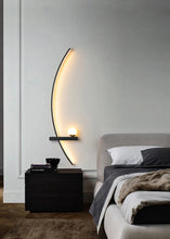 Load image into Gallery viewer, INSPIRA LIFESTYLES | Curva Wall Light, Unique Wall Light Fixture, Stylish Wall Sconce, Stylish Bedroom Wall Light, SCULPTURAL LIGHT, Restaurant Wall Light, Modern Wall Lighting Fixture, Modern Wall Lighting, Modern LED Wall Lamp, Minimalist Wall Sconce, Luxury Wall Lighting, Living Room Wall Sconce, Living Room Wall Light, LED Wall Light Fixtures, LED Wall Accent Light, Hotel Decor Wall Light, Decorative Wall Light, Contemporary Wall Light, Contemporary LED Wall Light, Art Wall Lighting, Bedside Light