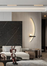 Load image into Gallery viewer, INSPIRA LIFESTYLES | Curva Wall Light, Unique Wall Light Fixture, Stylish Wall Sconce, Stylish Bedroom Wall Light, SCULPTURAL LIGHT, Restaurant Wall Light, Modern Wall Lighting Fixture, Modern Wall Lighting, Modern LED Wall Lamp, Minimalist Wall Sconce, Luxury Wall Lighting, Living Room Wall Sconce, Living Room Wall Light, LED Wall Light Fixtures, LED Wall Accent Light, Hotel Decor Wall Light, Decorative Wall Light, Contemporary Wall Light, Contemporary LED Wall Light, Art Wall Lighting, Bedside Light